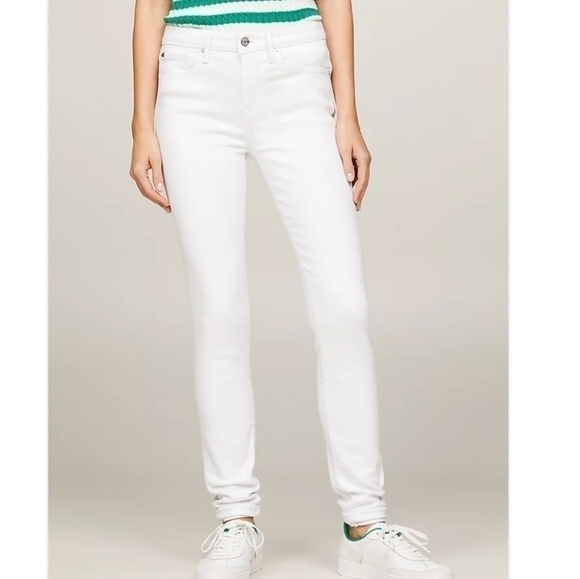 Tommy Hilfiger White Cuffes Skinny Pant - Picture 1 of 14